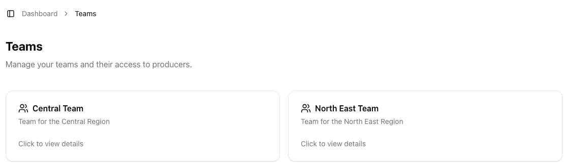 Stockpile Team Dashboard